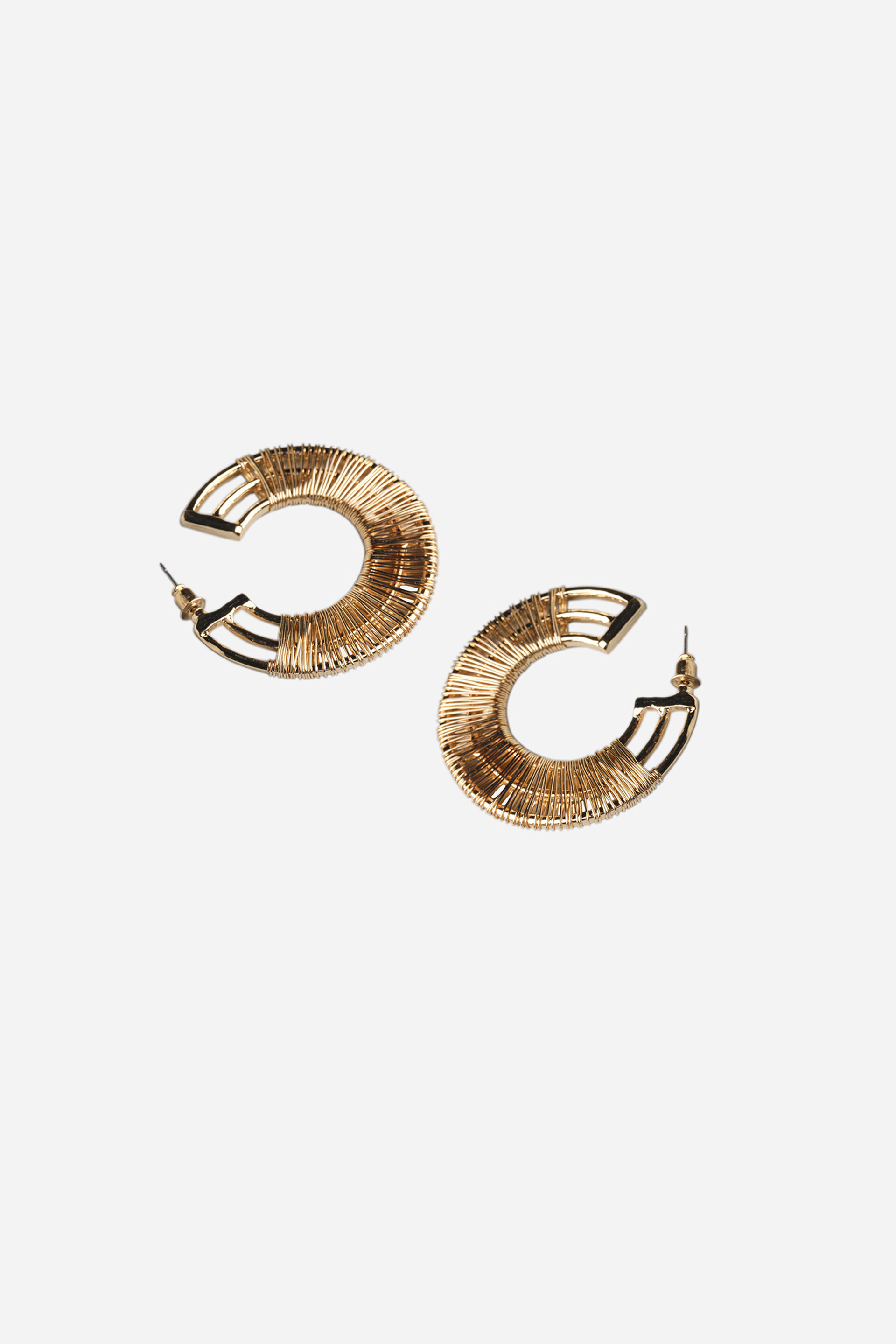 Three Layered Huggie Earrings